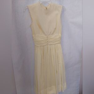 Vintage Yellow Pixie Of California Sleeveless Dress